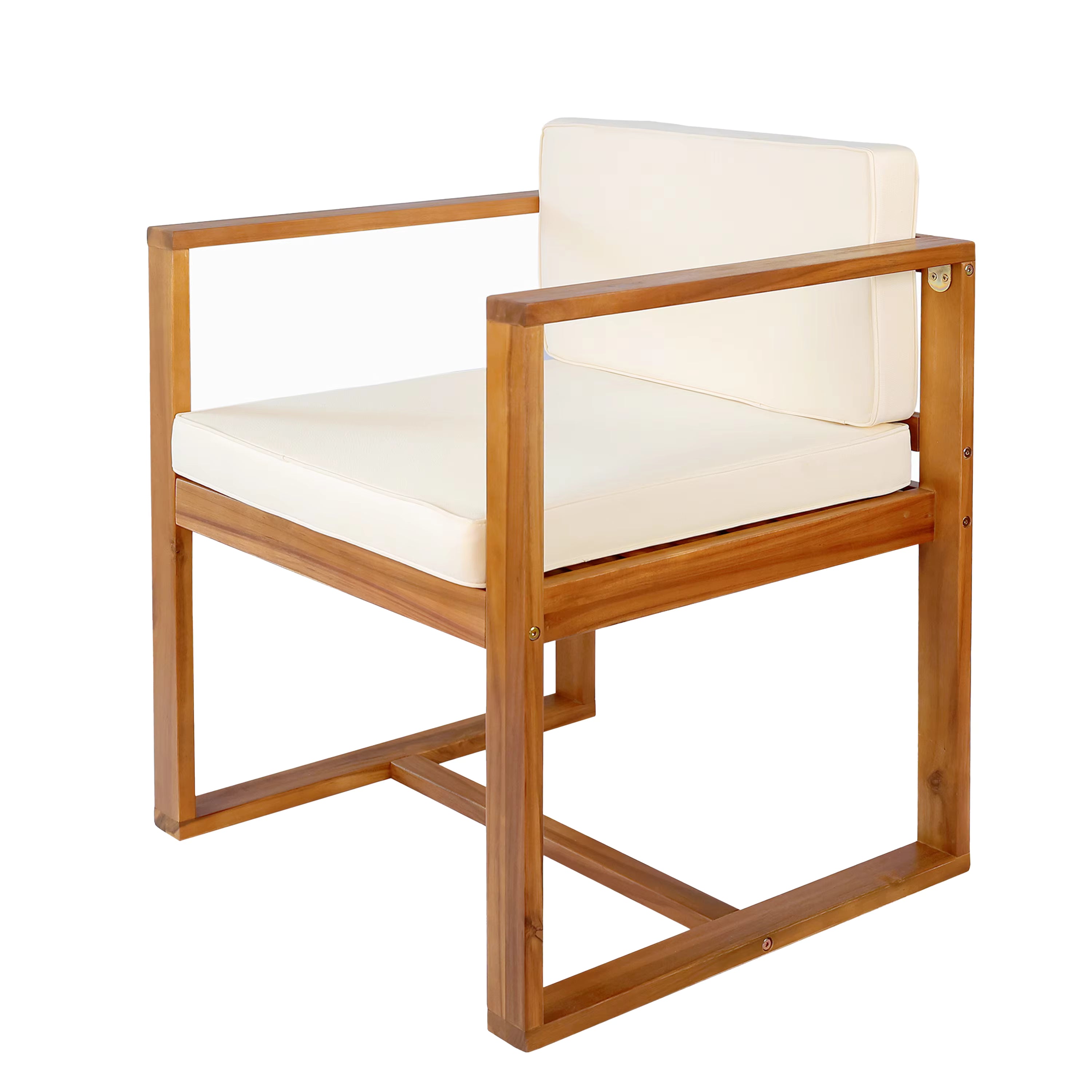 Beige Outdoor Dining Chair (set of 2)