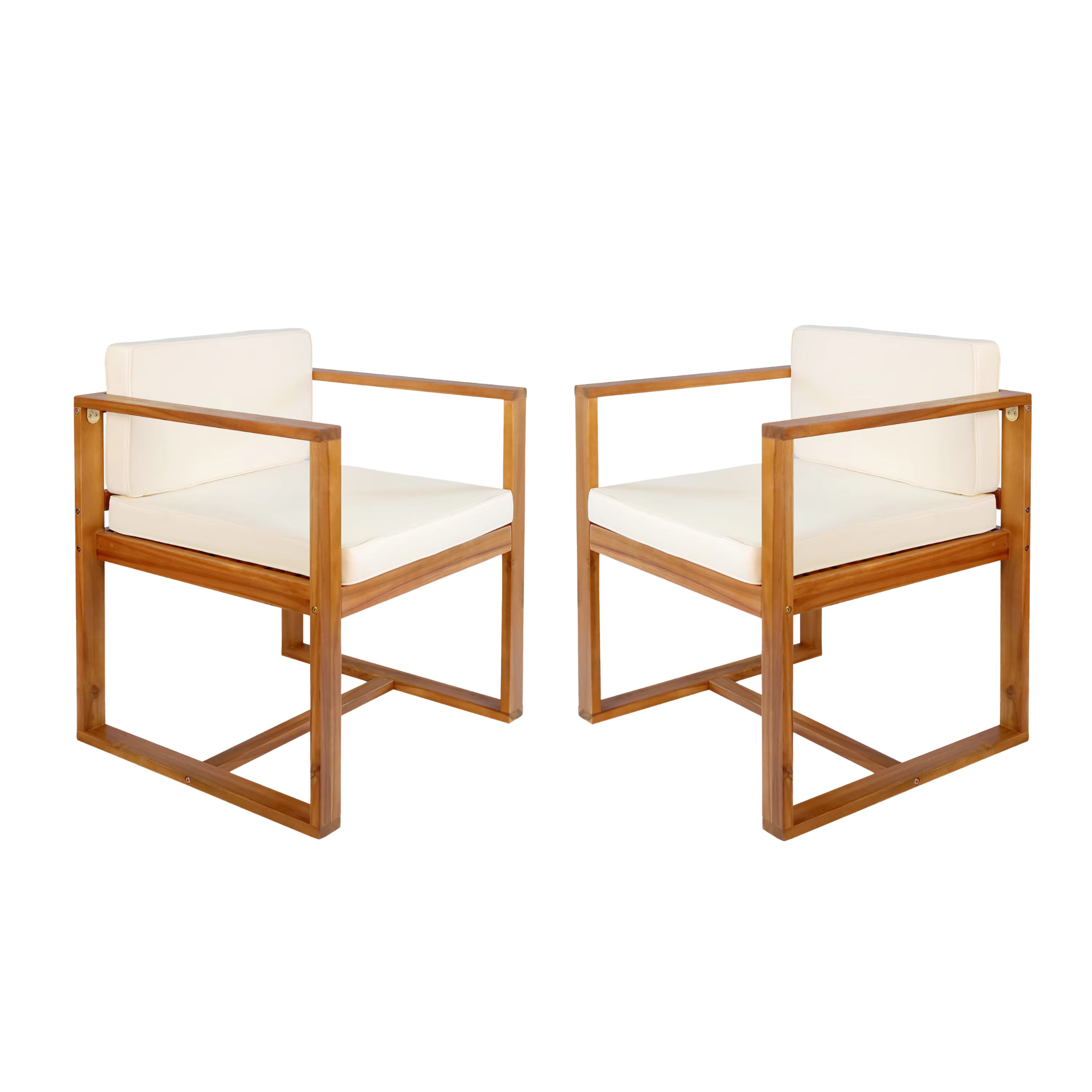 Beige Outdoor Dining Chair (set of 2)