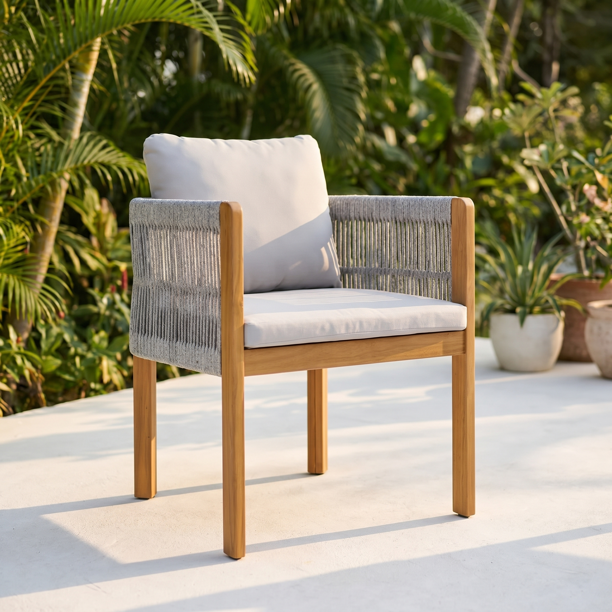 Rope Outdoor Dining Chair (set of 2)